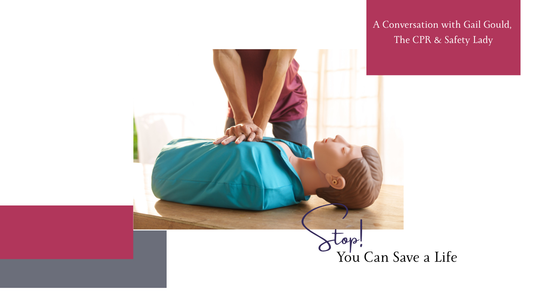 woman doing compressions on a CPR dummy