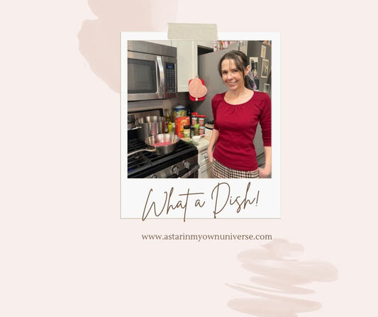 woman standing at stove