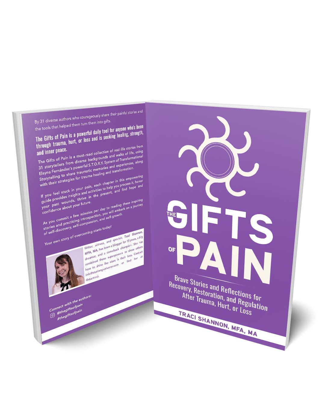 purple book cover of "The Gifts of Pain, Volume 5"