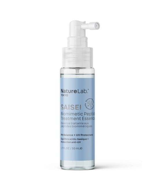 NATURELAB. TOKYO SAISEI Biomimetic Peptide Treatment Essence: Combat The Root Causes For Visible Signs of Aging Such as Graying and Thinning, 1.7 Fl Oz