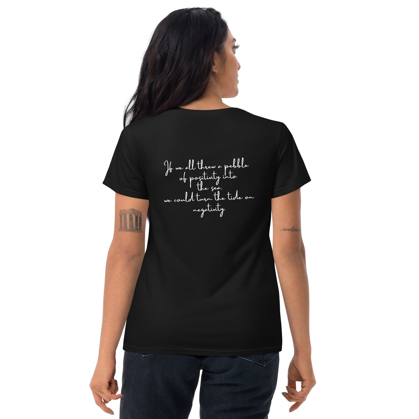 Women's short sleeve pebble philosophy t-shirt