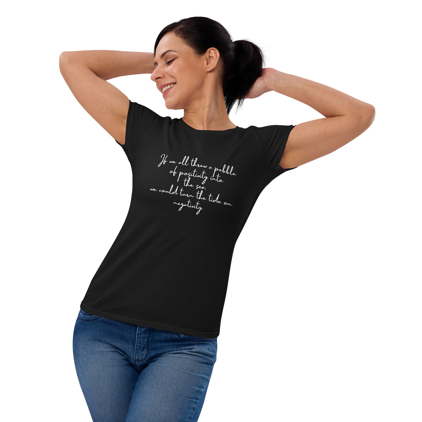 Women's short sleeve pebble philosophy t-shirt