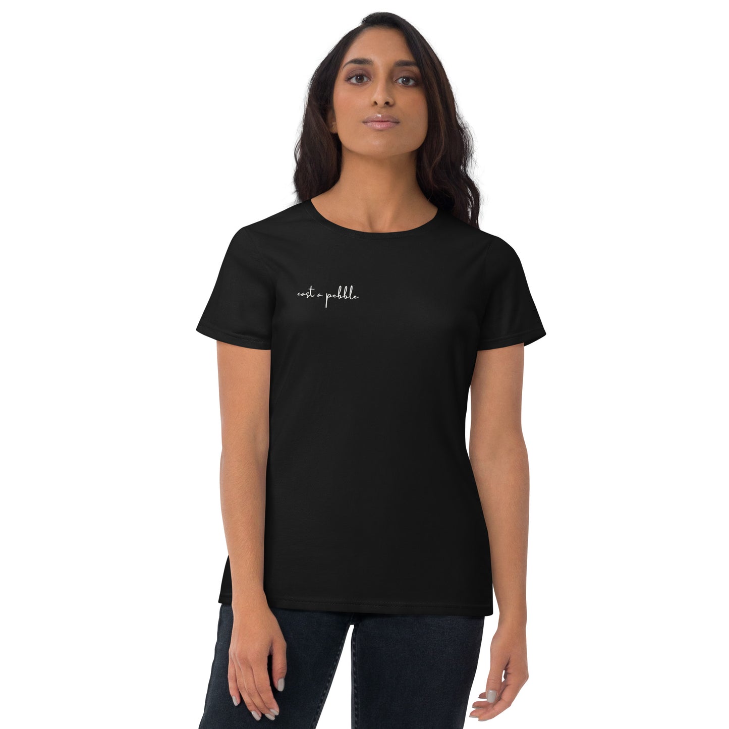 Women's short sleeve pebble philosophy t-shirt