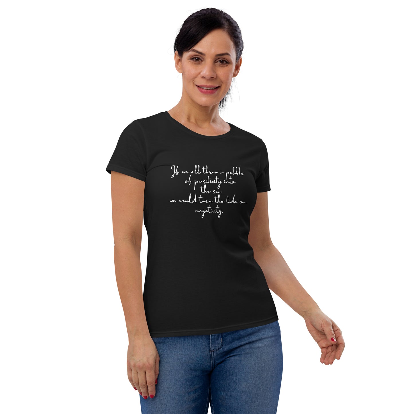 Women's short sleeve pebble philosophy t-shirt