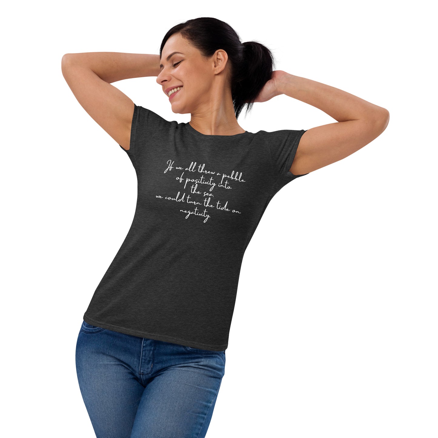 Women's short sleeve pebble philosophy t-shirt