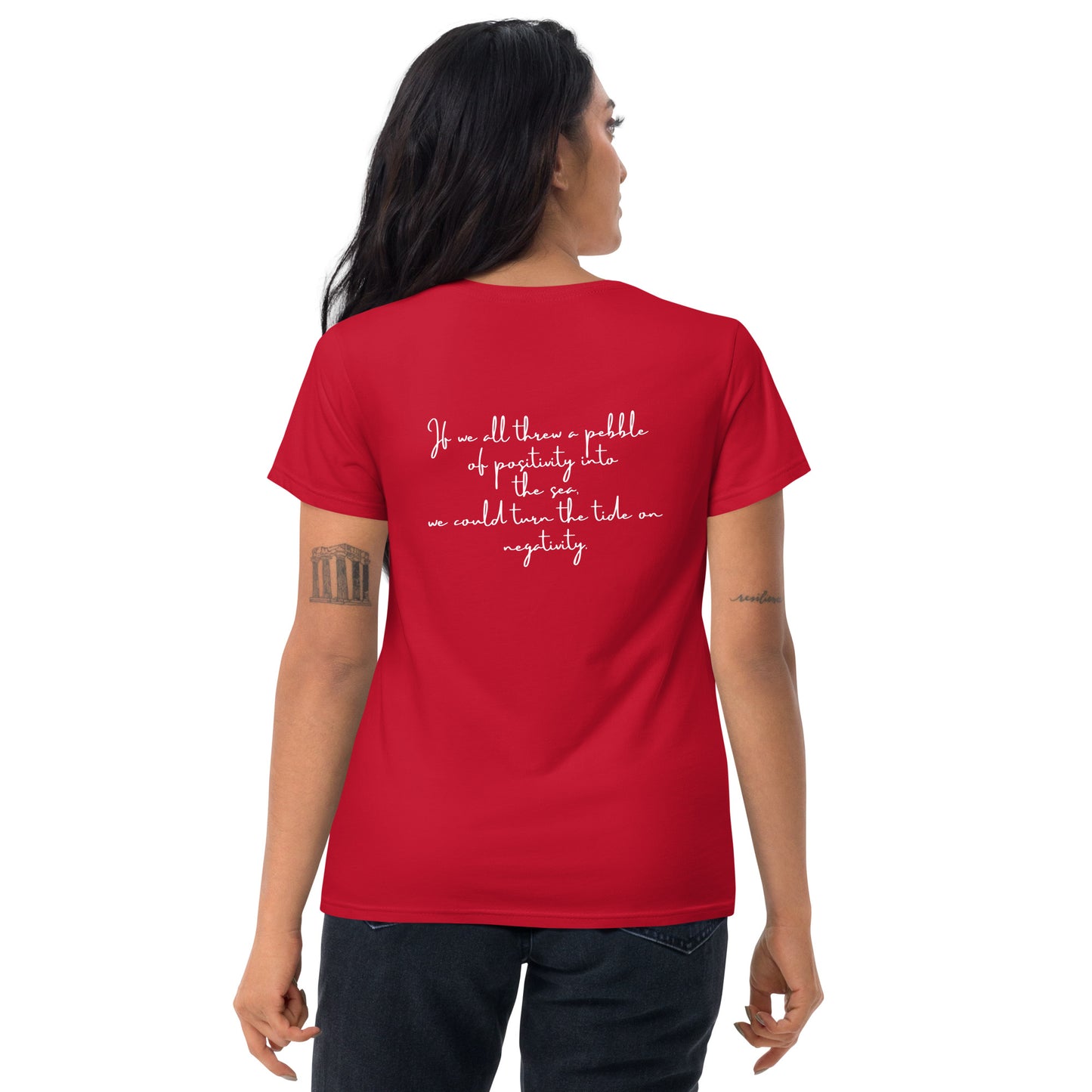 Women's short sleeve pebble philosophy t-shirt