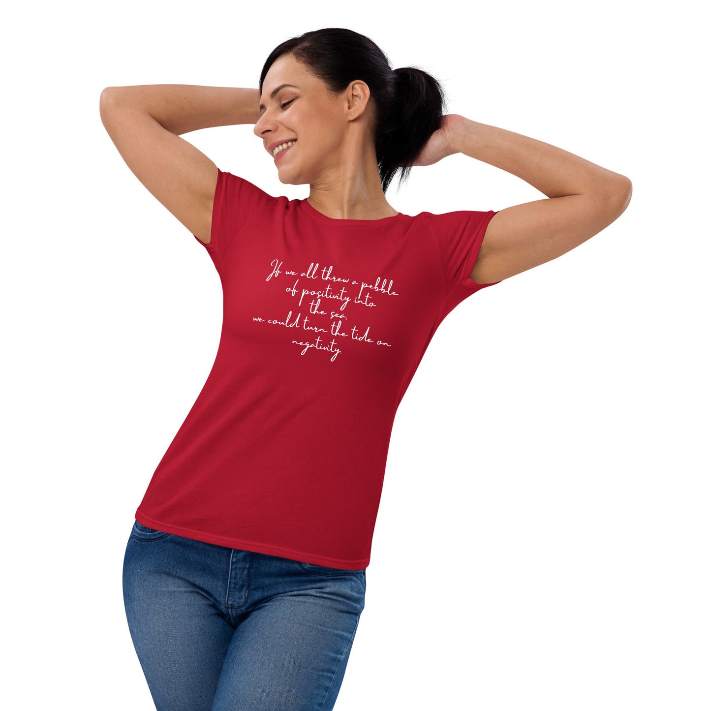 Women's short sleeve pebble philosophy t-shirt