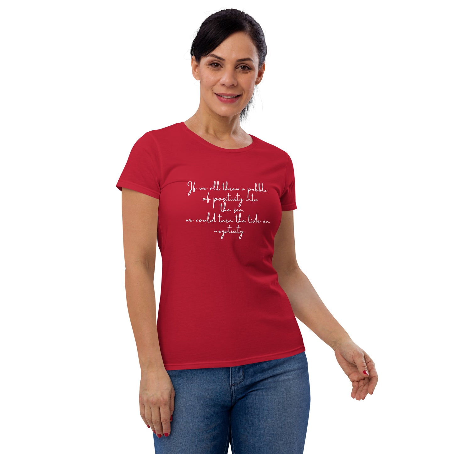 Women's short sleeve pebble philosophy t-shirt