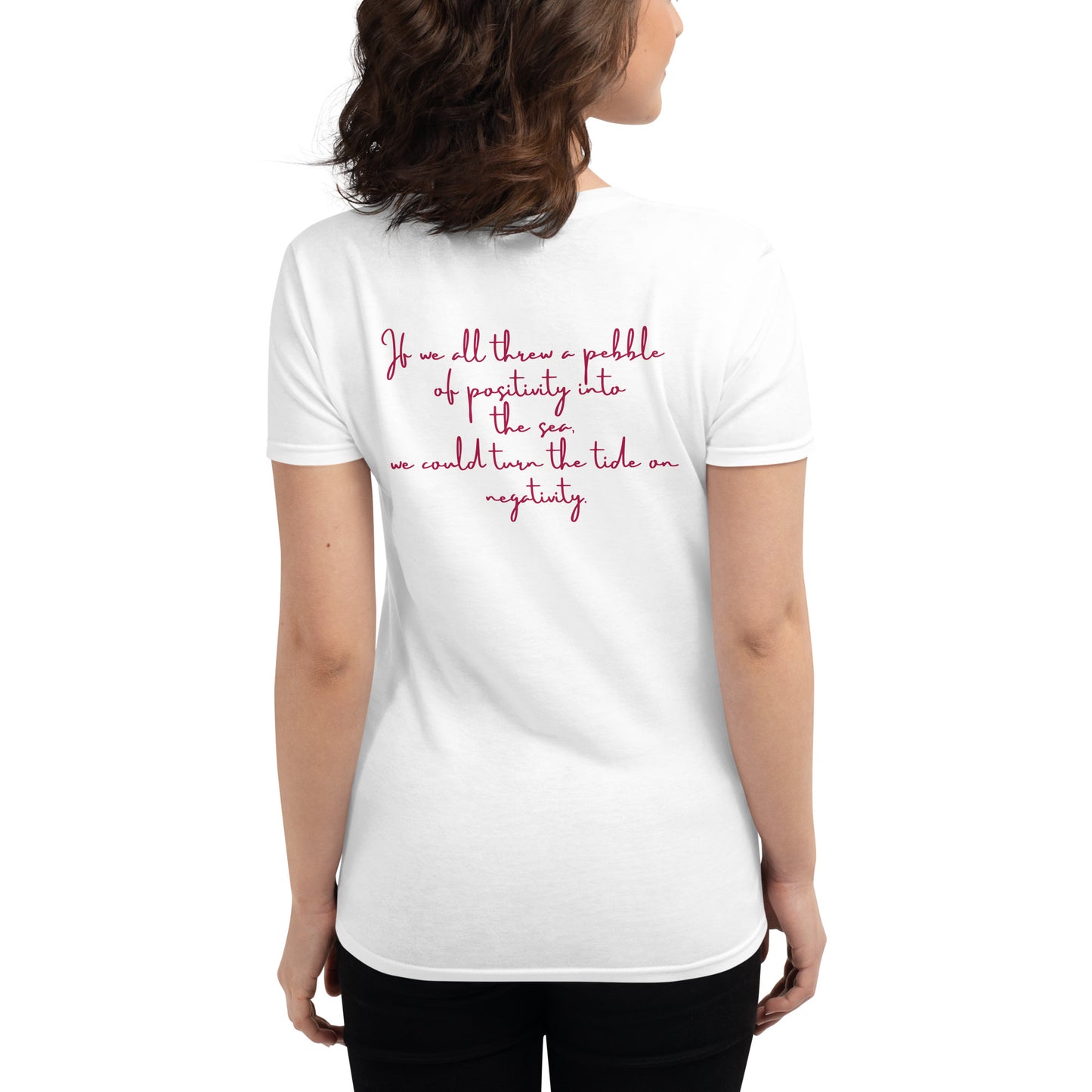 Women's short sleeve pebble philosophyt-shirt