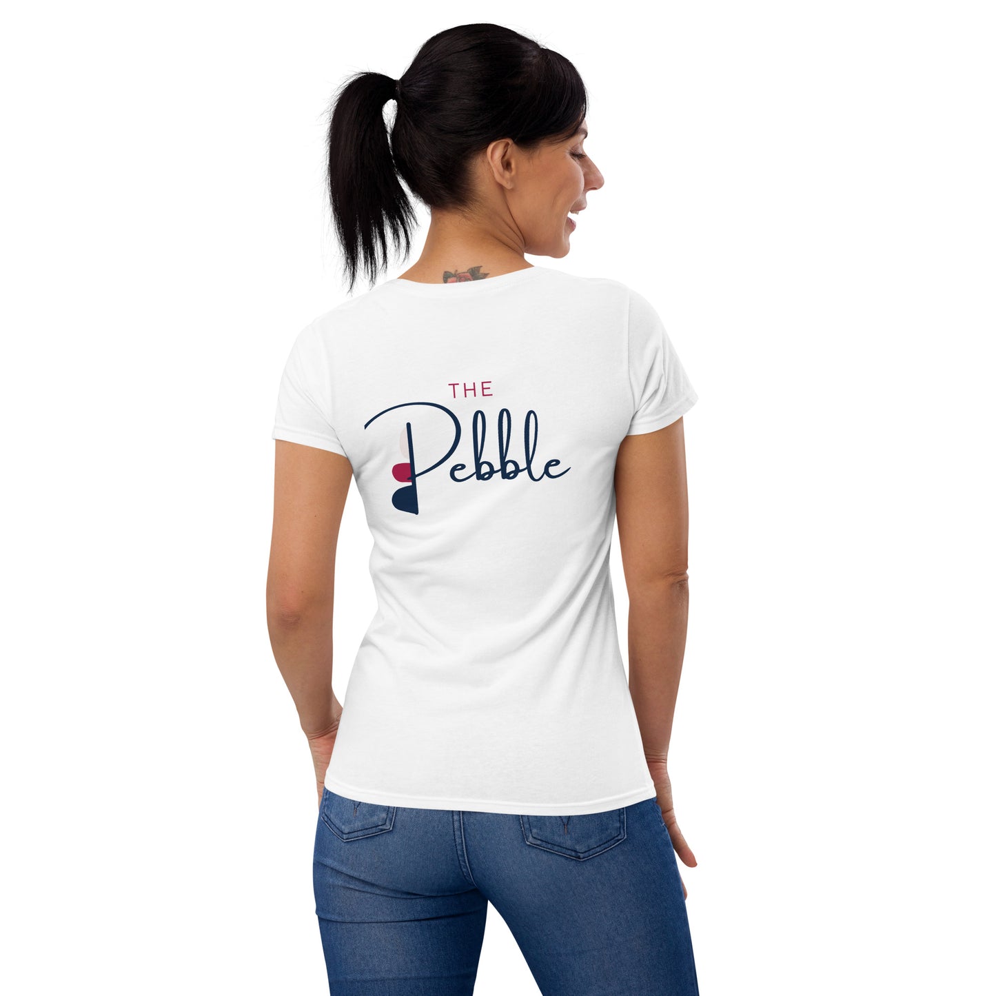 P for pebble women's short sleeve t-shirt