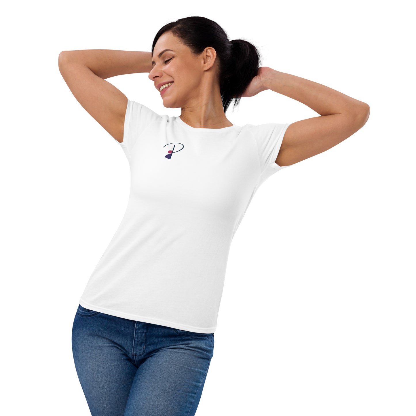 P for pebble women's short sleeve t-shirt