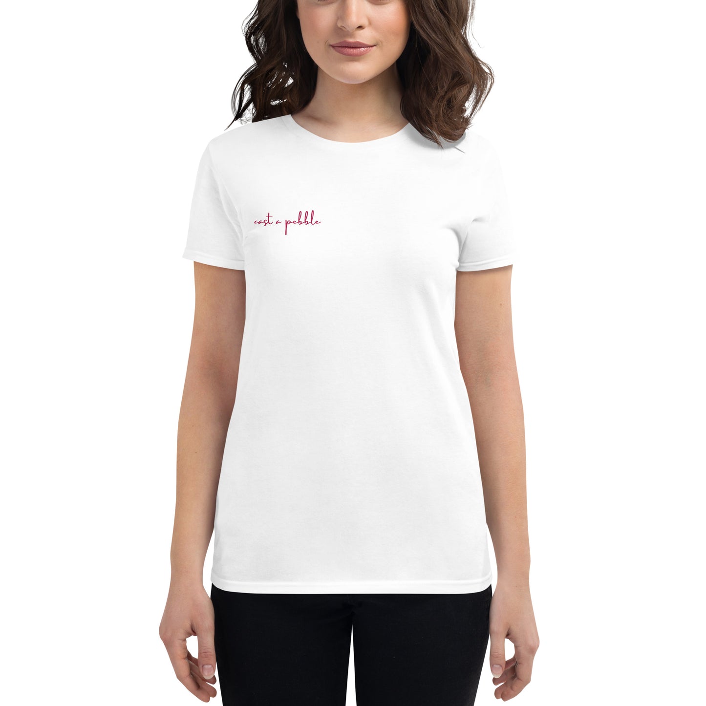 Women's short sleeve pebble philosophyt-shirt