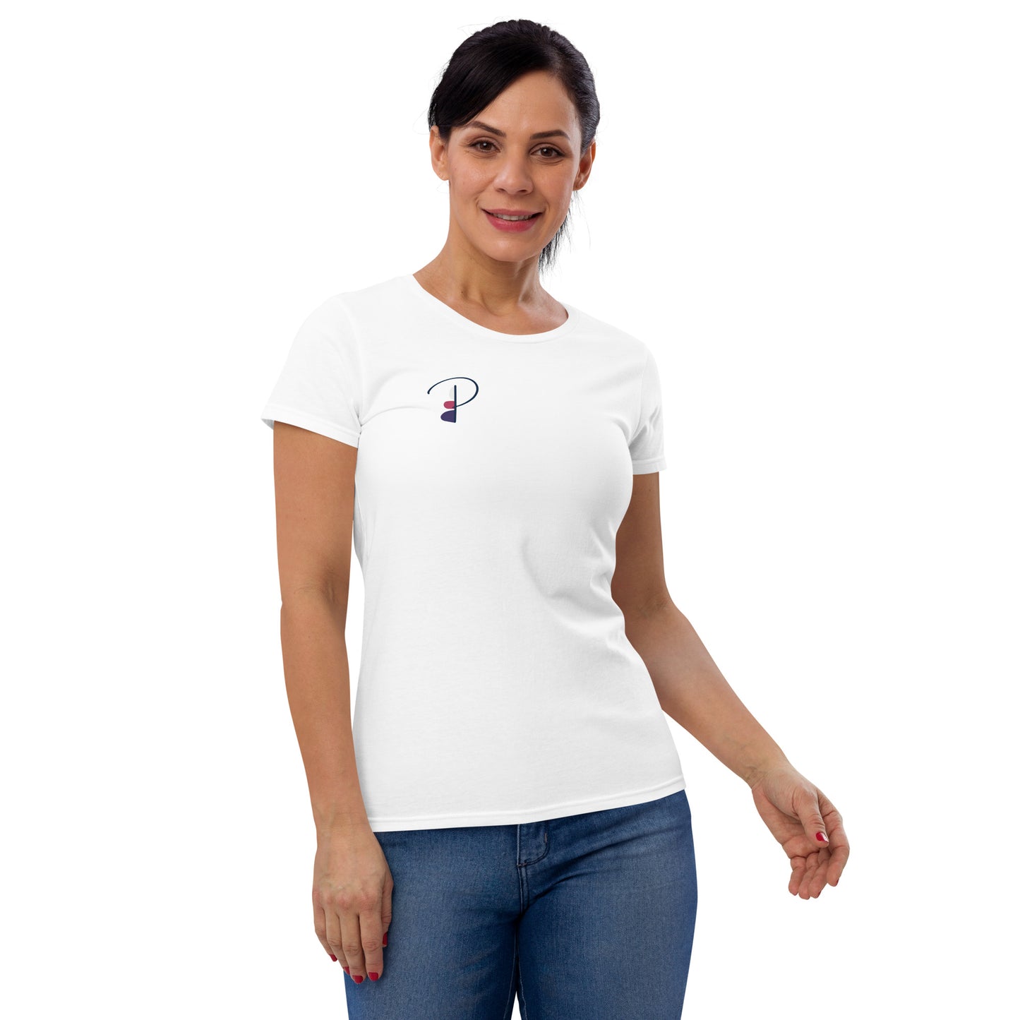 P for pebble women's short sleeve t-shirt